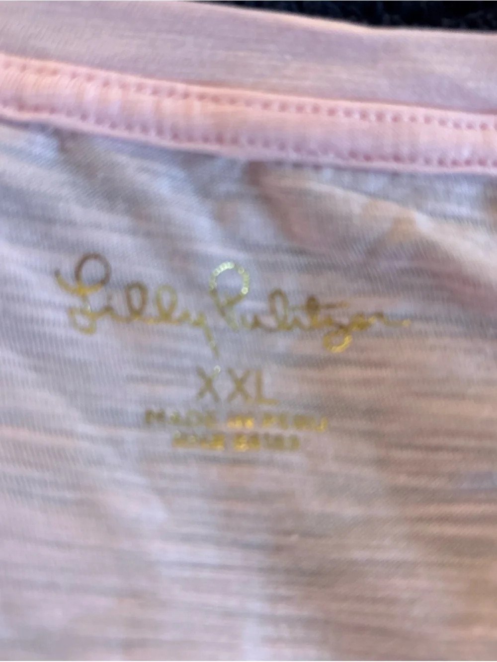 Lilly Pulitzer Shirt Womens S Pink V Neck Short Sleeve Tee Top Ladies NWOTl